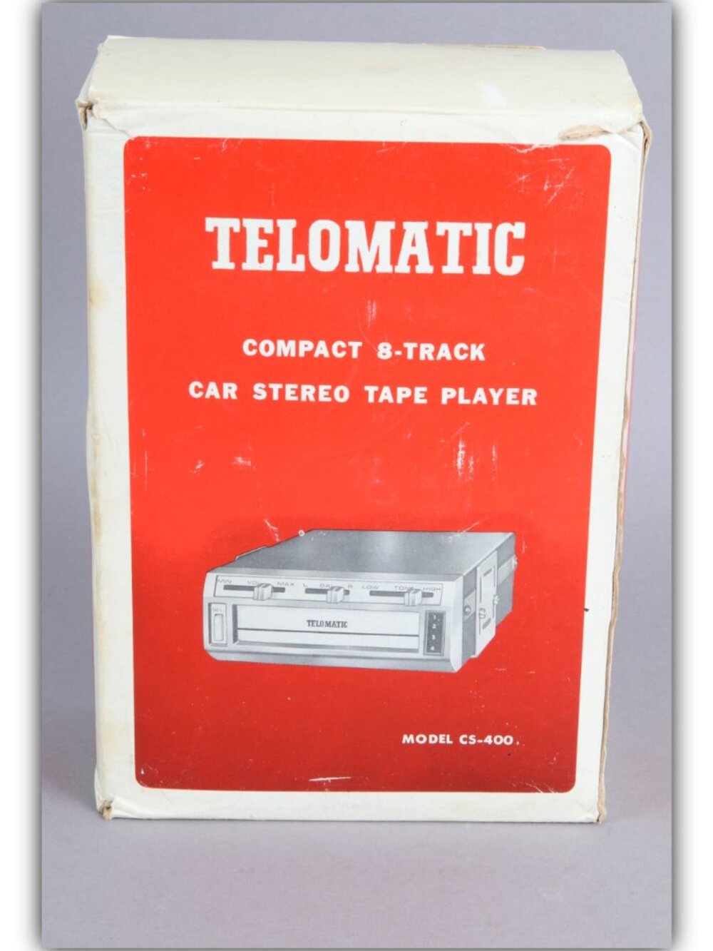 Vintage Telomatic CS-400 compact 8-Track car stereo tape player